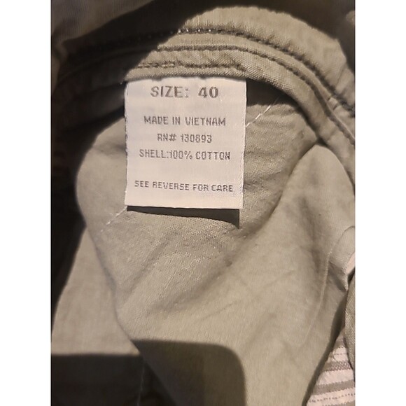 Alpine Design Men Tech Short Stripe Beige Tan Casual Preppy Grunge Street 40 NWT - Picture 5 of 9